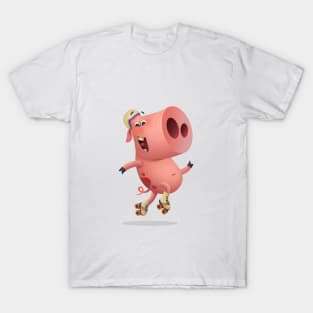 Piggy roller T-Shirt